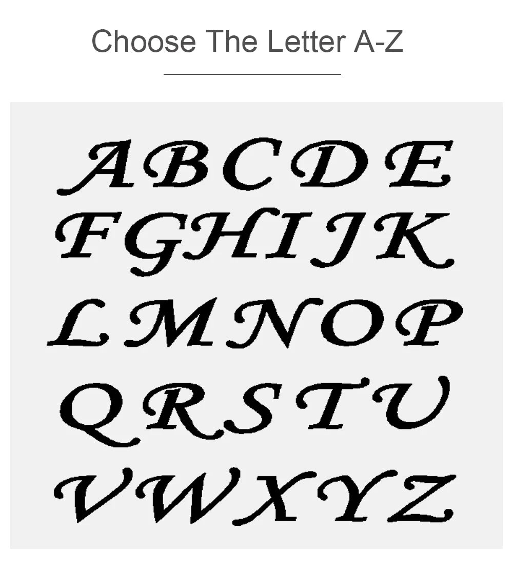 Large Letter Earring