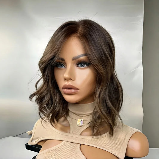 Bob 14inchSoft Highlight Brown Straight