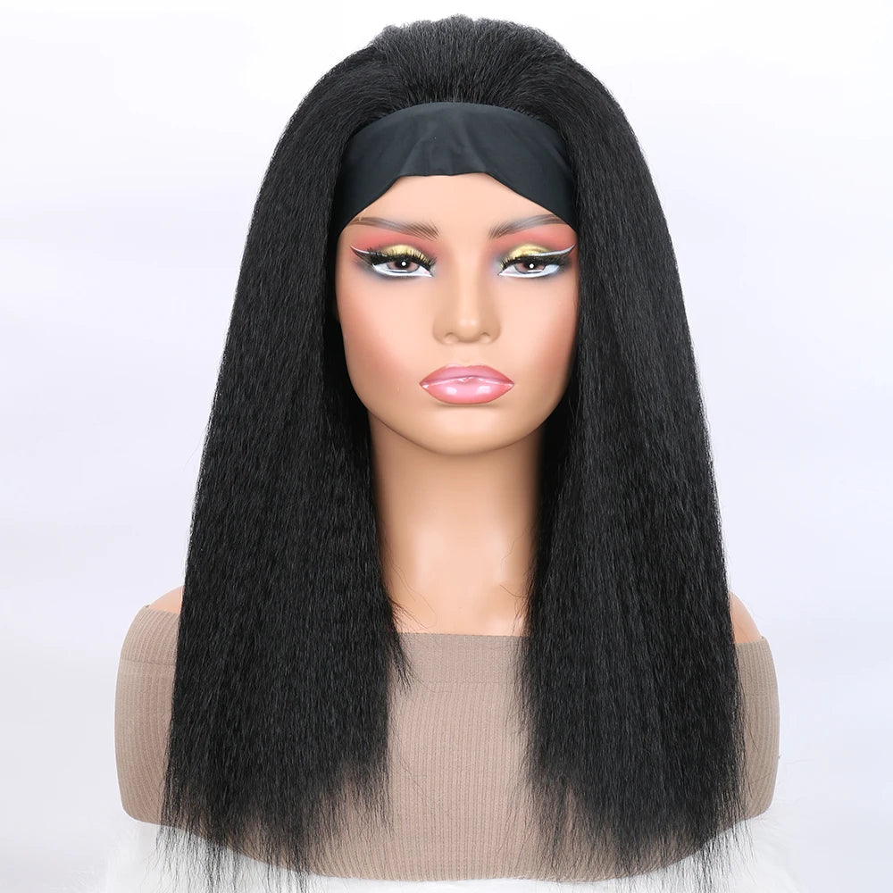 Long Kinky Straight Hair Wigs