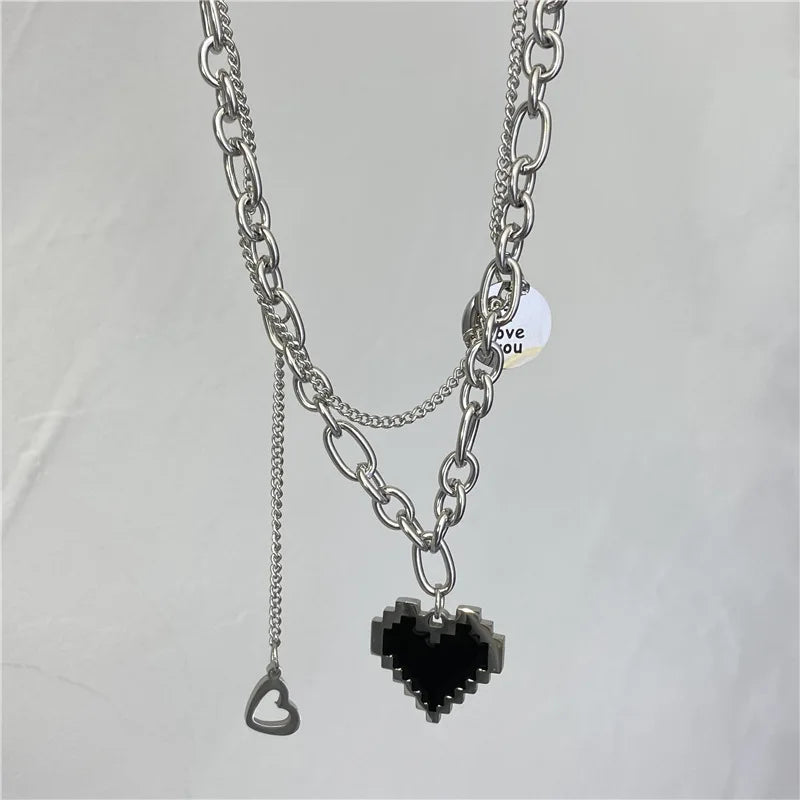 Vintage Necklace on Neck