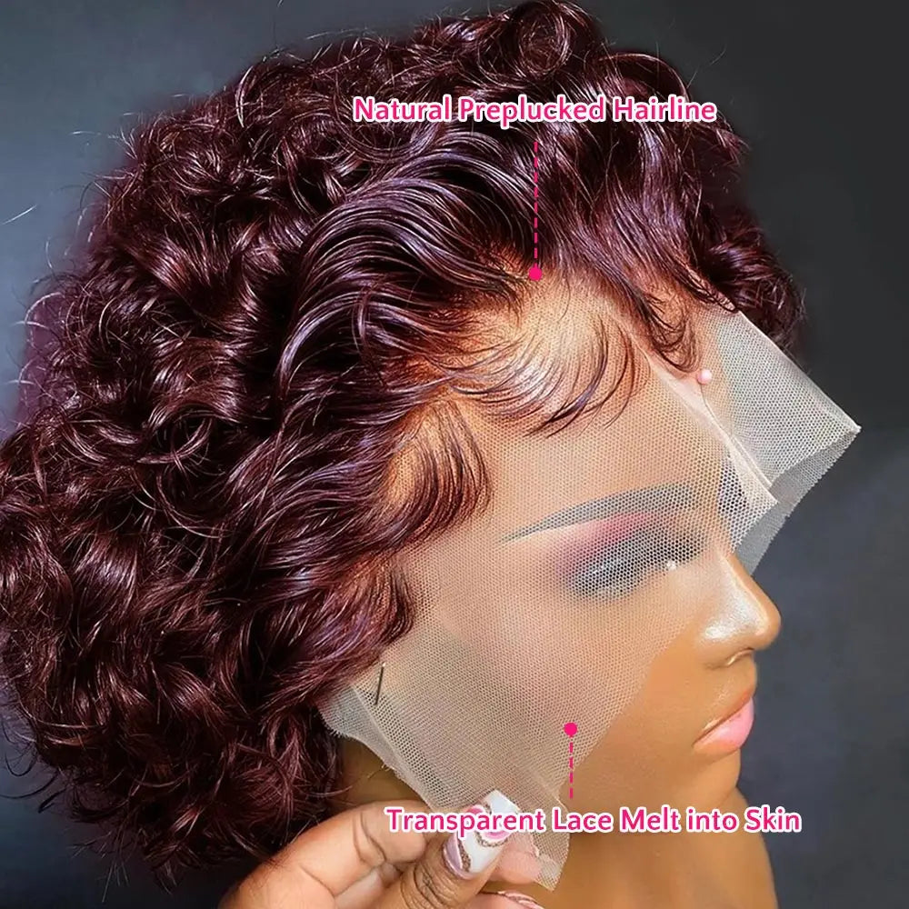 99J Burgundy Highlight Honey Wigs