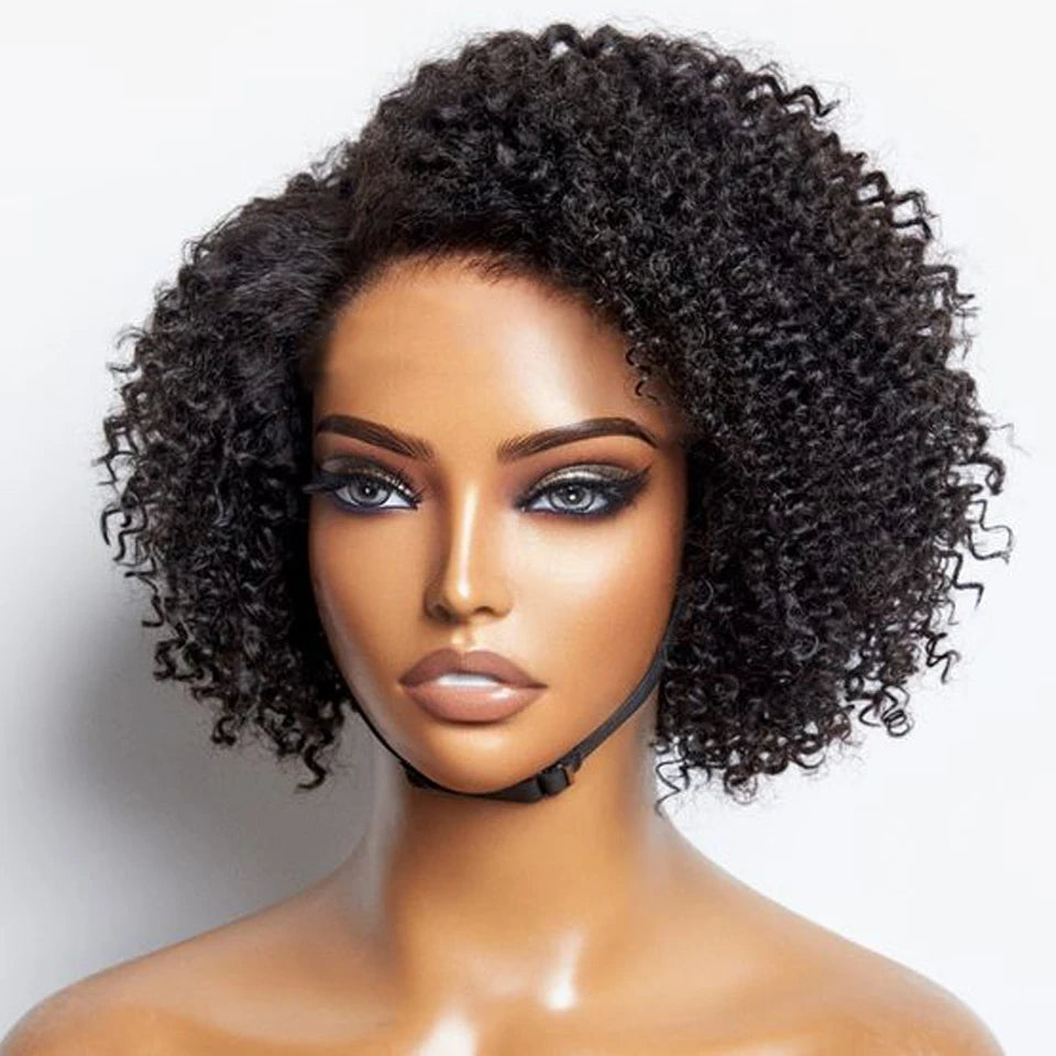 Short Bob Lace Wig Afro Kinky Curly