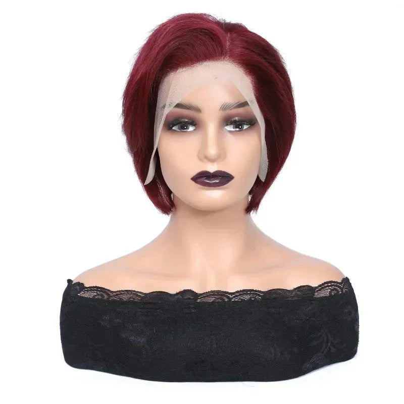 13x4 Lace Front Pixie Cut Bob Wig