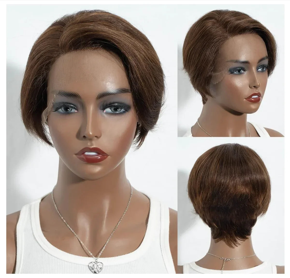 13x4 Lace Front Pixie Cut Bob Wig