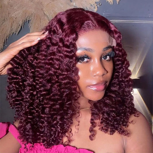 99j Burgundy Deep Bob Wig