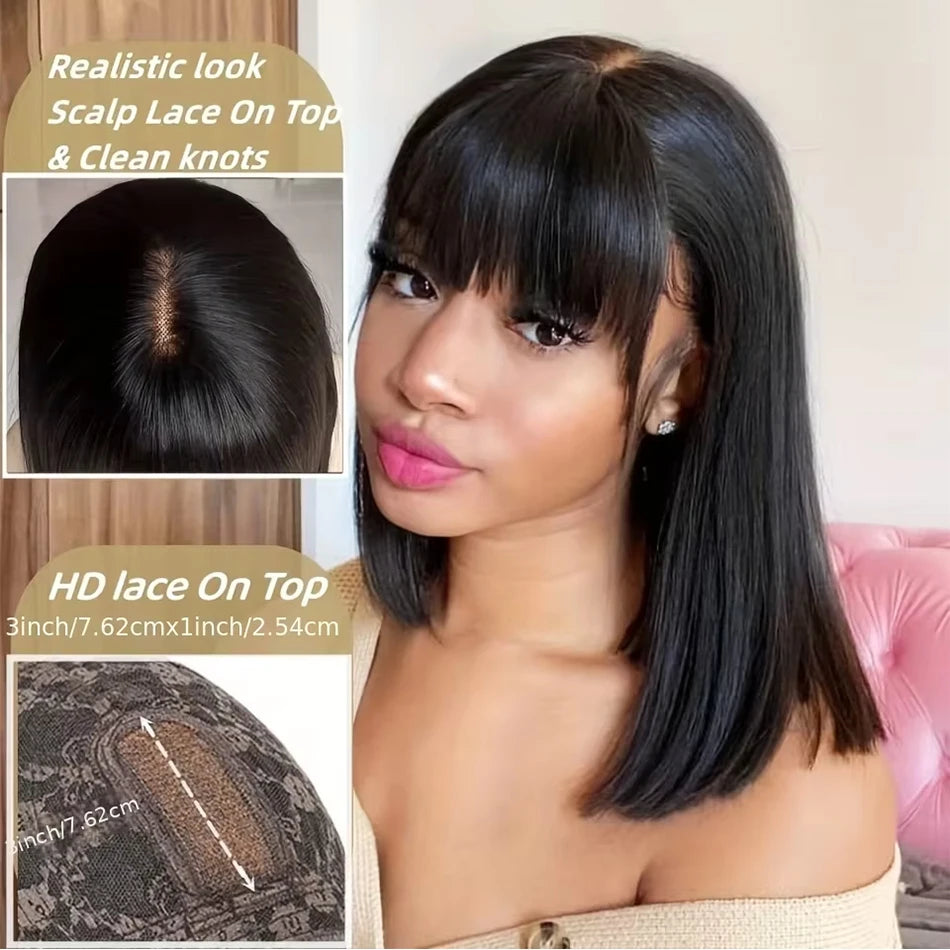 Brazilian Straight Bob Lace Wigs