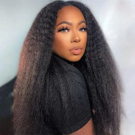 Kinky Straight Wig 4C Edges