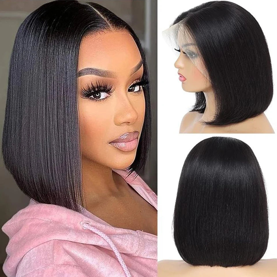 Burgundy 99J  HD Transparent Short Bob