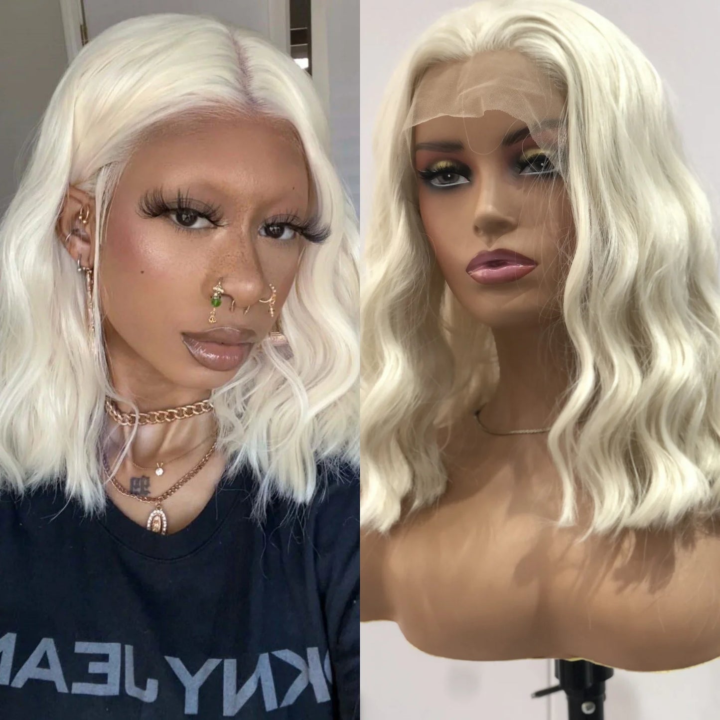 Platinum Blonde Bob Hair Wig