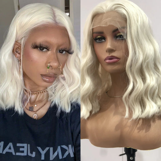 Platinum Blonde Bob Hair Wig