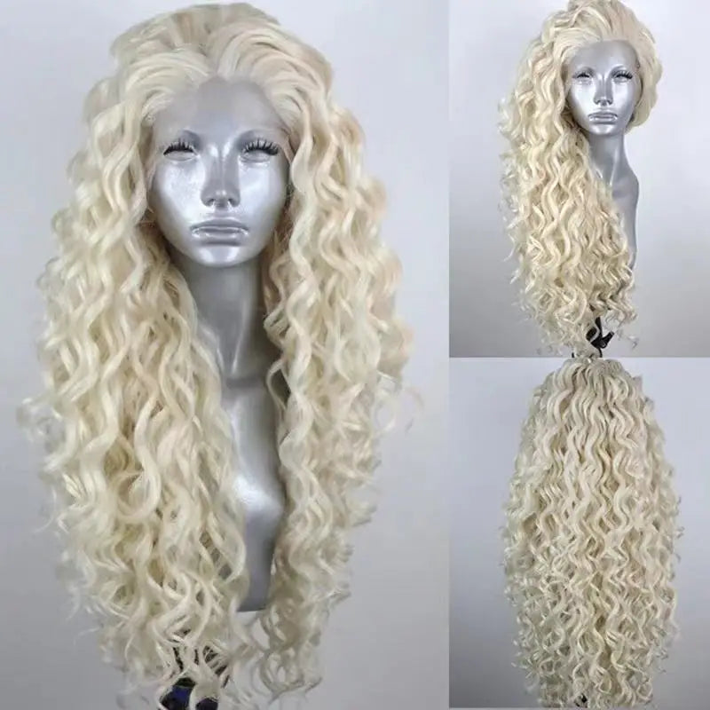 Ginger Orange Long Curly Lace Wig