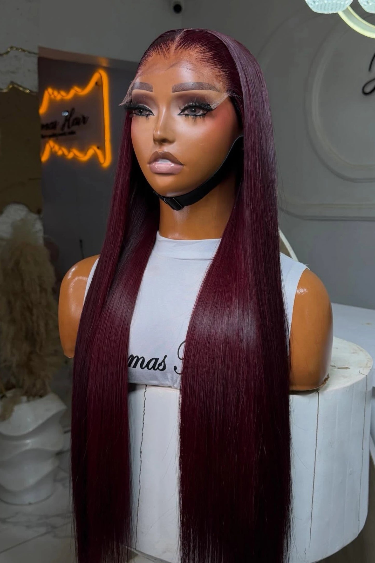 99J Red Burgundy Color Straight