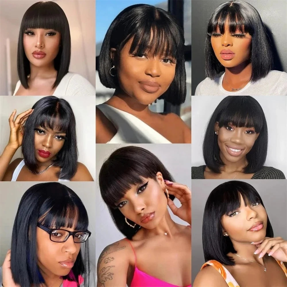 Brazilian Straight Bob Lace Wigs
