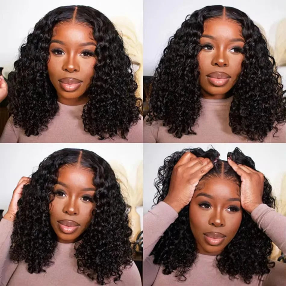 Short Bob Blunt Cut Deep Wave