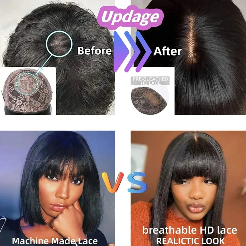 Brazilian Straight Bob Lace Wigs