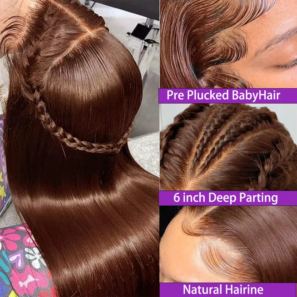 HD  Lace Frontal Wigs 100% Raw