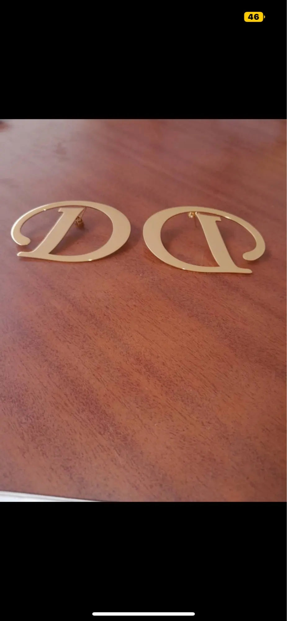 Large Letter Earring