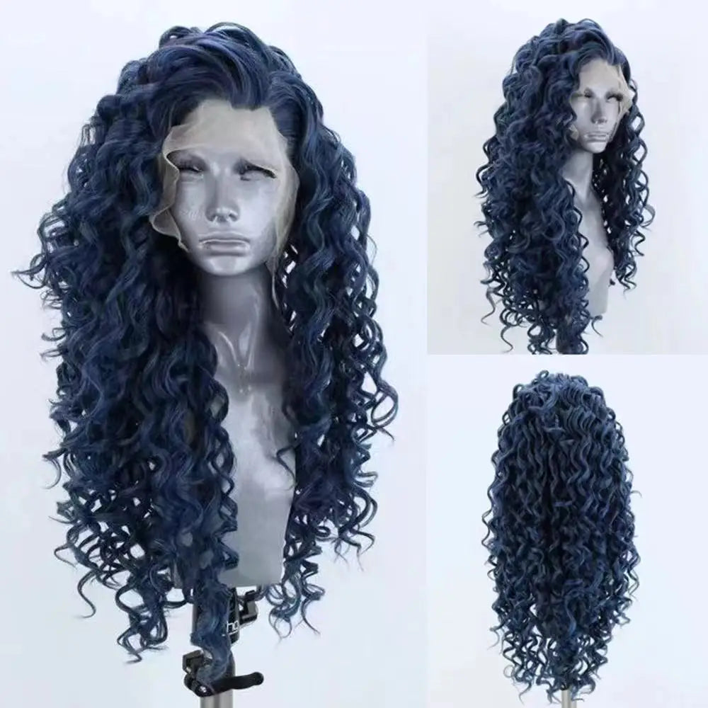 Ginger Orange Long Curly Lace Wig