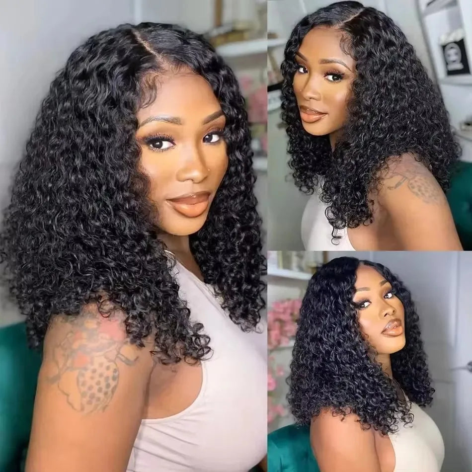 Short Bob Blunt Cut Deep Wave