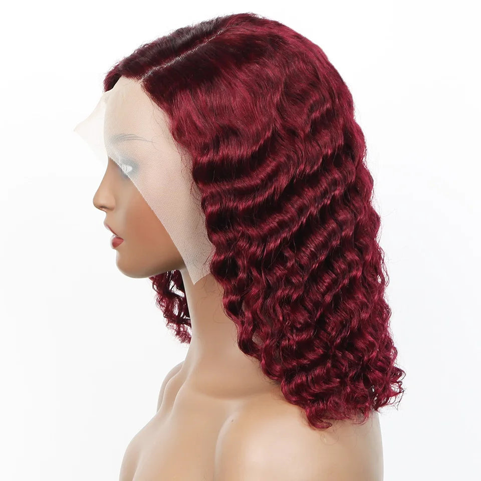 99j Burgundy Deep Bob Wig