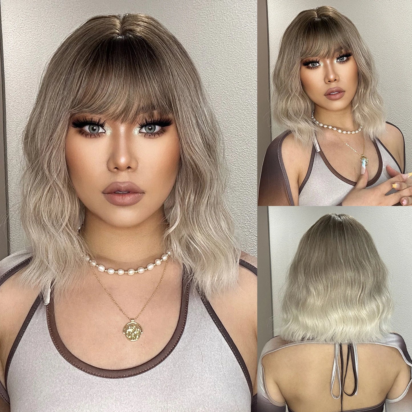 Red Copper Ginger Synthetic Wigs