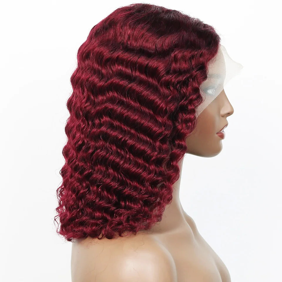 99j Burgundy Deep Bob Wig