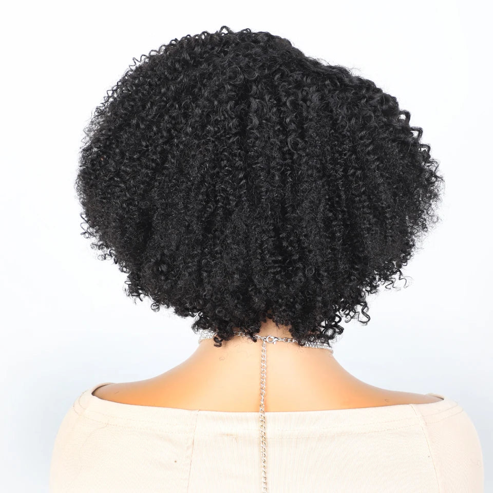Short Bob Lace Wig Afro Kinky Curly