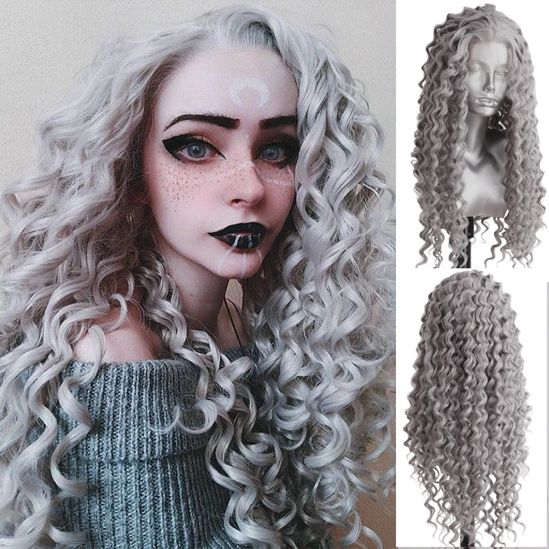 Ginger Orange Long Curly Lace Wig