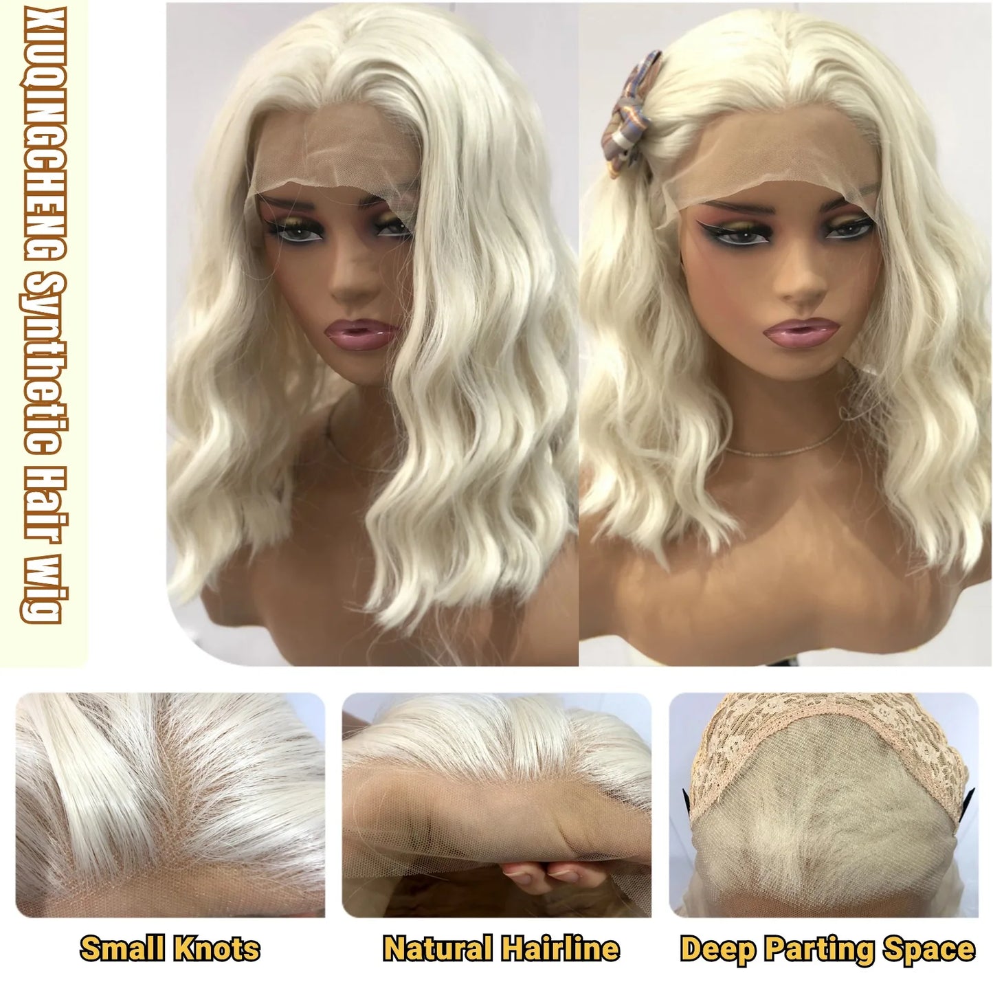 Platinum Blonde Bob Hair Wig