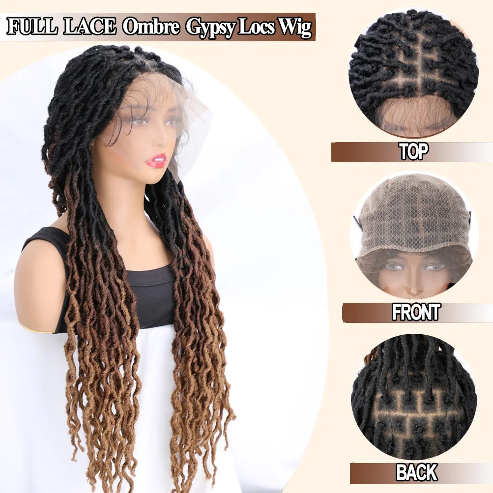 Ombre Faux Locs Wig