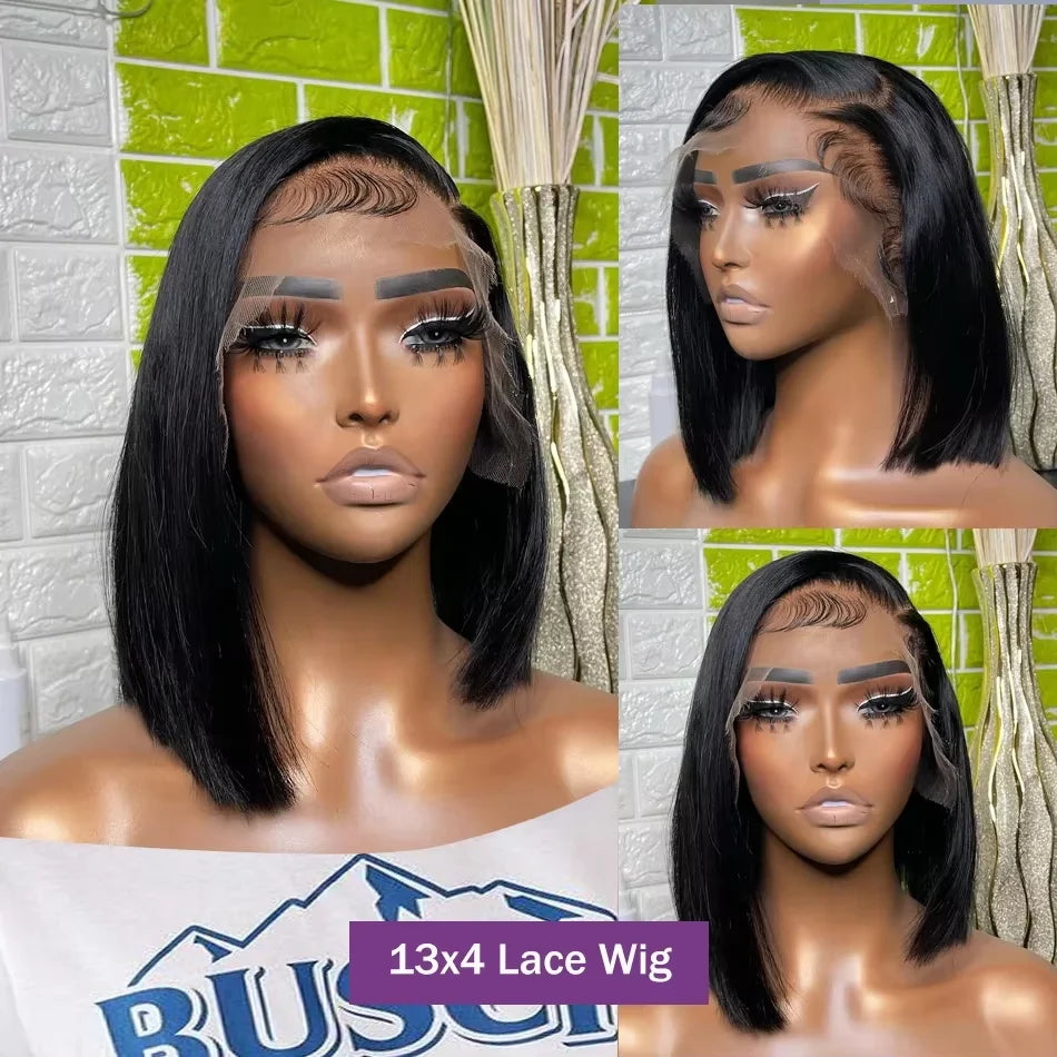 13x4 Bone Straight Short Bob