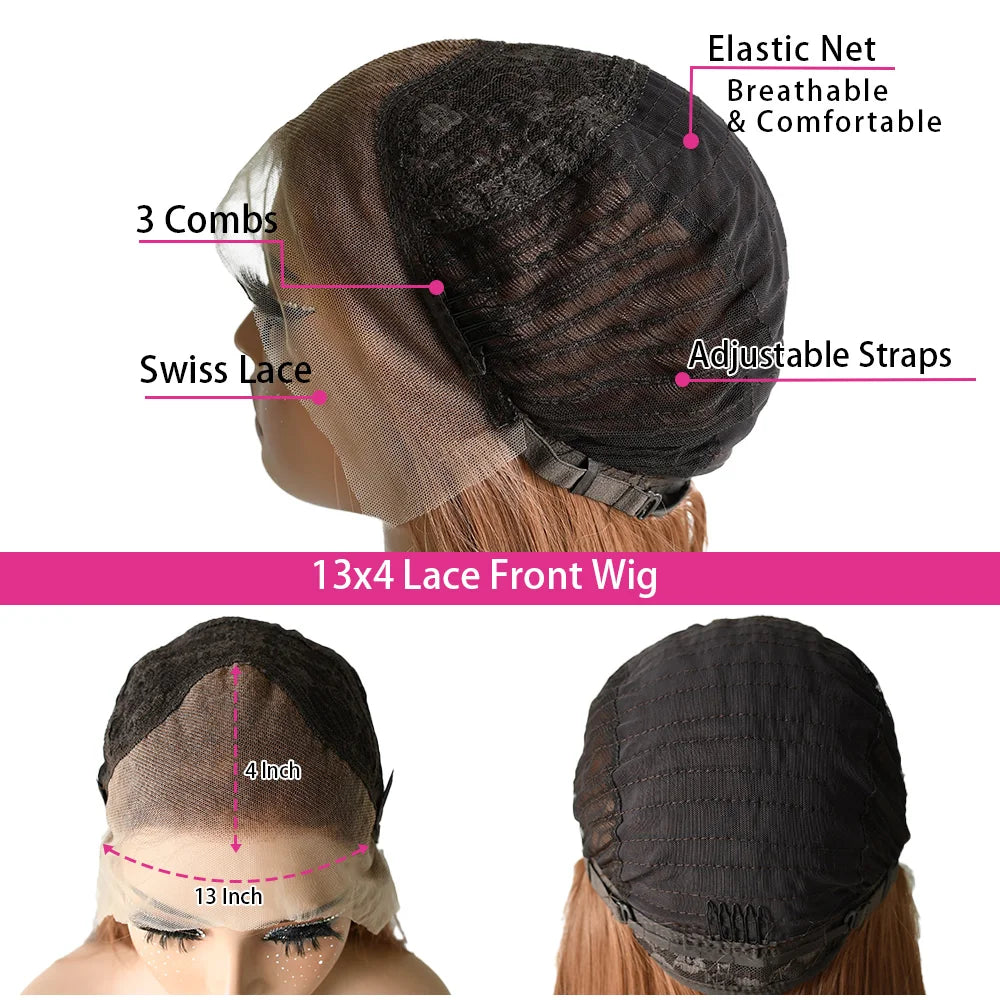 Ginger Wigs Body Wave Lace Frontal Wig