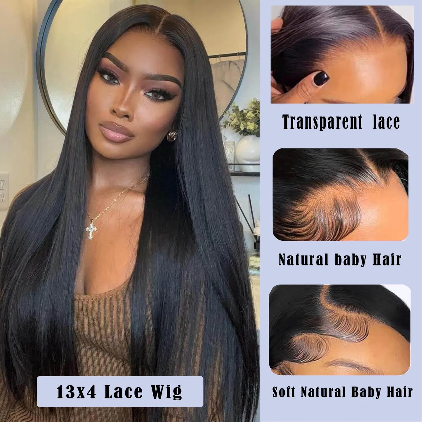 HD Transparent Lace Front Human Hair
