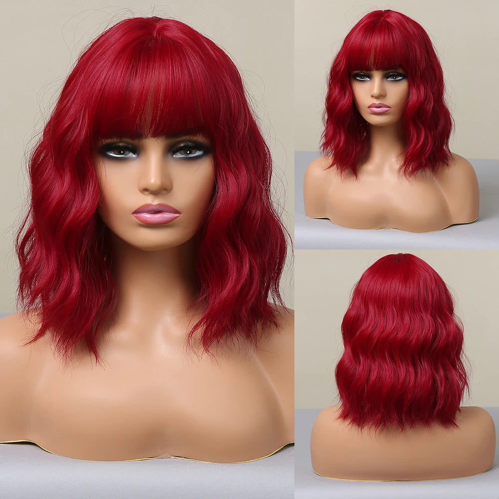 Red Copper Ginger Synthetic Wigs