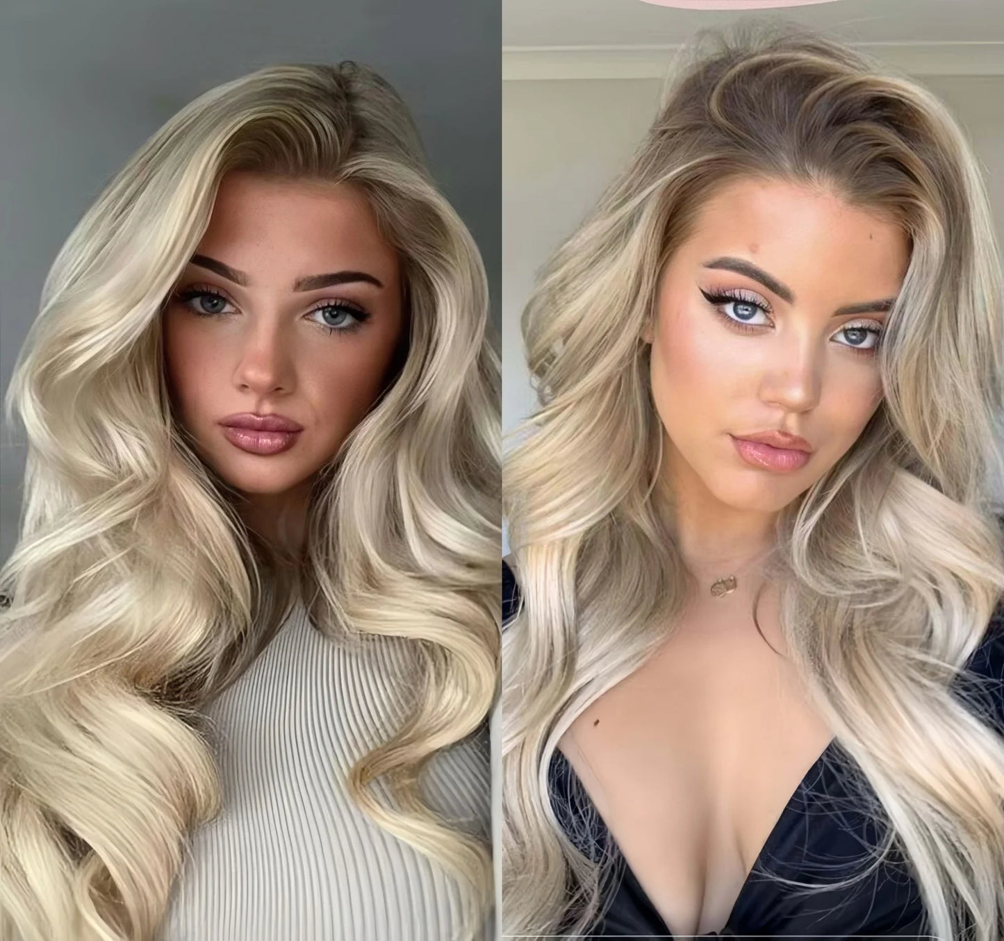 Ombre Ash Blonde Wig