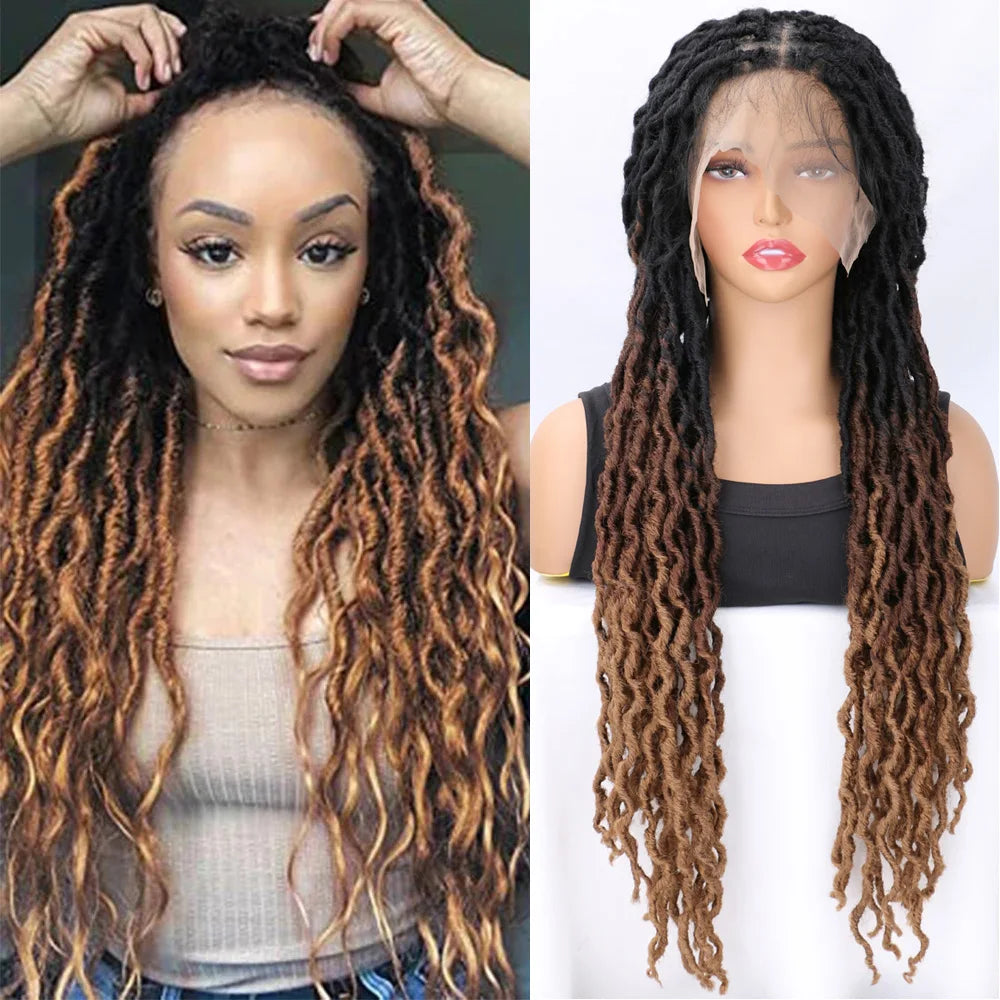 Ombre Faux Locs Wig