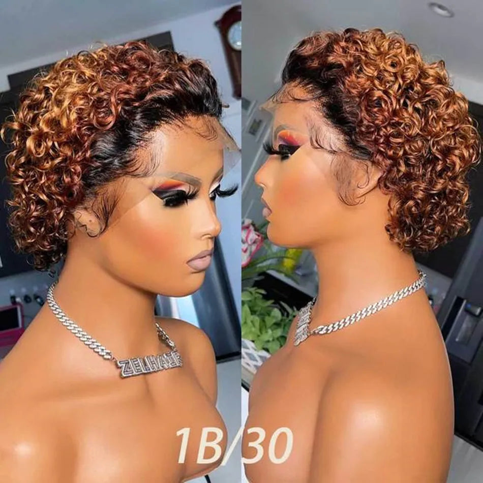 99J Burgundy Highlight Honey Wigs