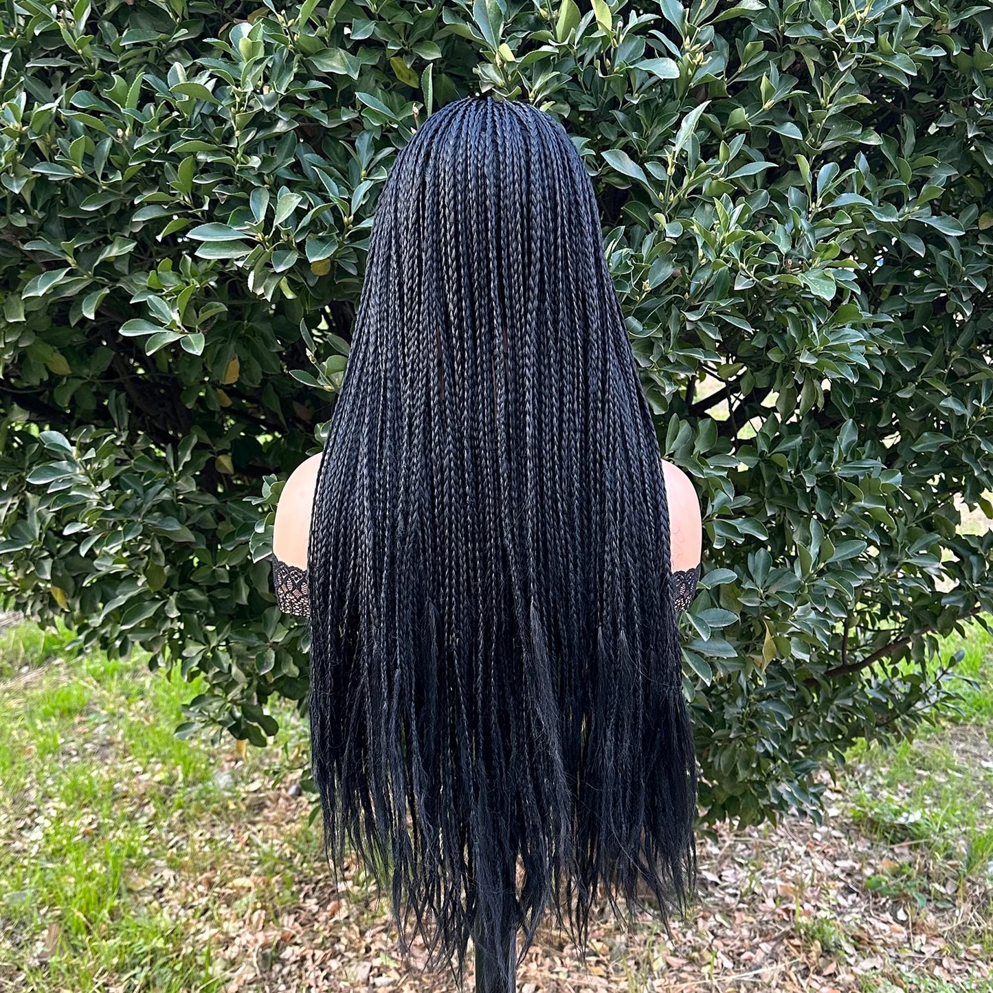 Ombre Brown Long Headband Box Braids Wig
