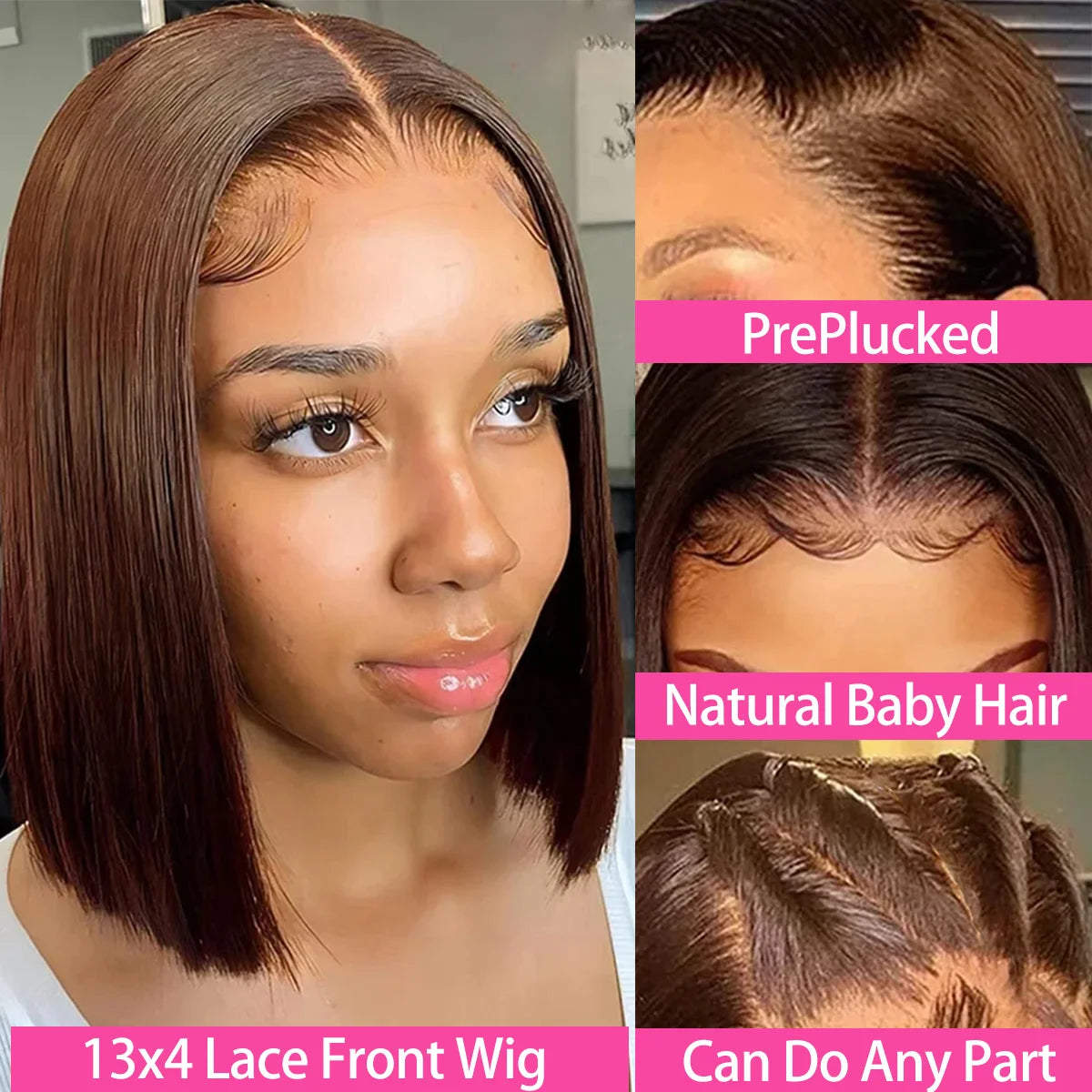 Short 13x4 Lace Front Wig Bob